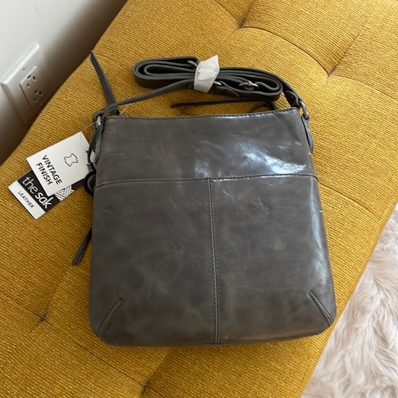 The Sak Bags New The Sak Ventura Leather Slate Crossbody Bag With A